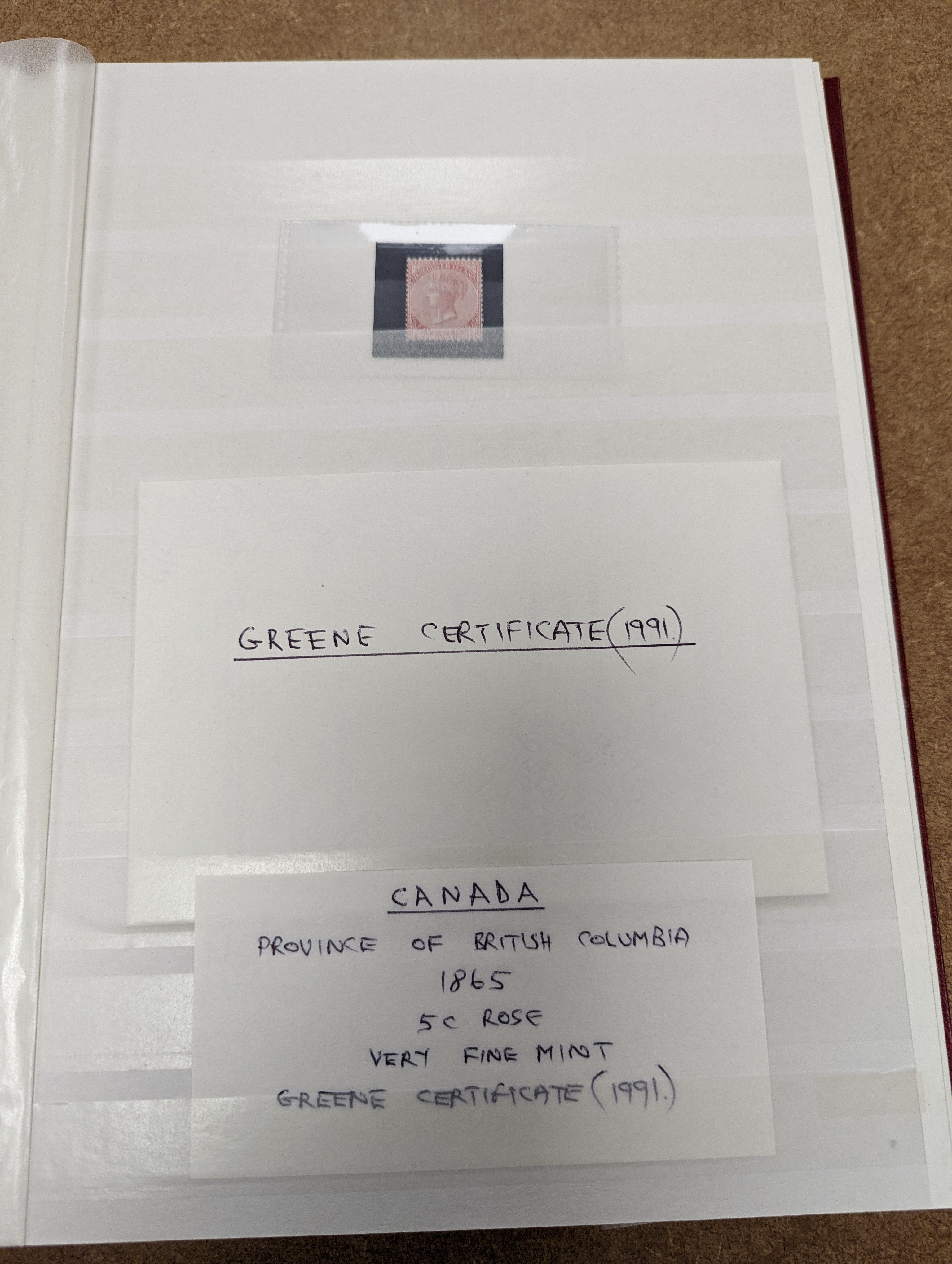 British Commonwealth stamps in stock book with Ascension 1922 set overprinted specimen, 1924 set mint, Bahamas, Barbados Britannia Heads, Cyprus 1928 anniversary set- £1 mint, Falkland 1s. 1878 1d claret mint (and certif